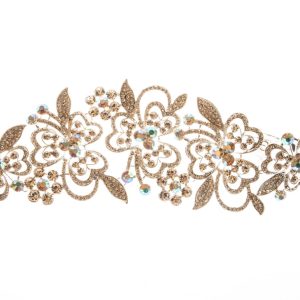 Intricate Sparkly Flower Headpiece (Large)