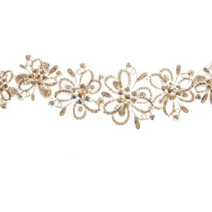 Intricate Sparkly Flower Headpiece (Small)