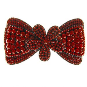 Diamonte Flower Bow (5 colours)